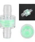 Heavy Duty 10 Pack Three Layer Liquid Cooling Filter For Pc Water Cooling Systems Abs Dual Cotton Strainer in clear plastic with green mesh.