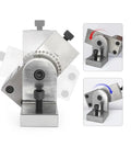 Versatile EDM Dedicated Fixture With 360 Degree Swivel Clamp showcasing angles and detailing for wire cutting on all-metal base