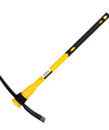Heavy Duty Forged Steel Pick Axe With Shock Absorbing Fiberglass Handle For Digging And Chiseling In Hard Ground Concrete And Rocky Soil 36 Inch