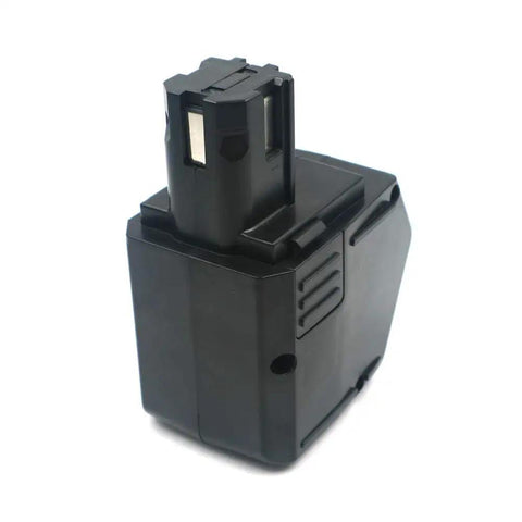 Rechargeable 3000mAh 12V NiMH Battery Replacement for 12V Tools and Chargers, black casing, upright view.