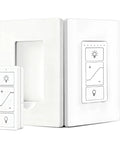 Smart 12V To 24V Dimmer Switch With Remote And Alexa Voice Control For LED Strip Lights RV Interior Fixtures, white finish.