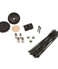 Built Tough Differential Breather Kit With High Flow Air Filter And 4 Port Manifold For 4x4 Trucks components including seals, screws, and tie wraps.
