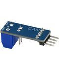 SN65HVD230 Can Bus Transceiver Module in blue PCB, measures 27x10.3mm, ideal for embedded work and automotive upgrades.