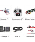 Ultra Realistic All Metal RC Helicopter With GPS And 2.4G Control 3 Blade 12CH Flybarless System H1 PRO set components.