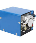 Peristaltic Liquid Pump With Adjustable Speed And Two Way Flow For Lab Dosing And Vacuum Applications Durable Hose Pump With Silicone Tubing Strong Suction And Precise Fluid Transfer shown in side view