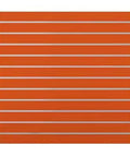 Durable Wood Slat Wall Panels With Pegboard Display Stand For Home Workshop And Garage Organization A Multifunction Slatwall Rack In Bright Orange Color 122 By 1.5 By 122 Cm For Easy Storage And Hanging, front view