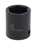 Heavy Duty 1/2 Inch Drive 23mm Six Point Impact Socket Crafted From Tough Crmo Steel For Knockout Torque Transfer.