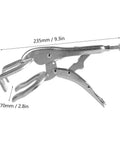 4 Pack 9 Inch Locking Pliers With Quick Release For Easy Removal U Shaped Jaw Vise Grips Welding Clamp side view
