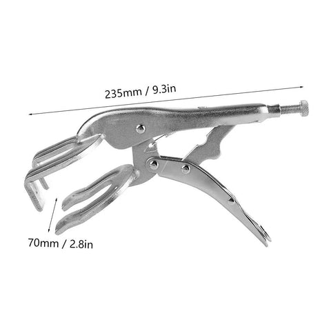 4 Pack 9 Inch Locking Pliers With Quick Release For Easy Removal U Shaped Jaw Vise Grips Welding Clamp side view