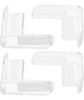 Soft PVC Table Corner Protectors 4 Piece Set, Adhesive L Shaped Guards for furniture and cupboards