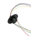 One Piece 22mm Capsule Conductive Slip Ring With 6 Channel 2A Rotary Joint for high speed dome and stage light applications, top notch power transfer.