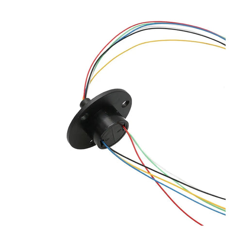 One Piece 22mm Capsule Conductive Slip Ring With 6 Channel 2A Rotary Joint for high speed dome and stage light applications, top notch power transfer.