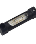Black Double-sided Observation Metal Strip Spirit Level Bubble Accuracy 0.1mm Length 60mm with clear glass tube.