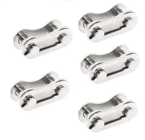 Chain Master Link For Bicycle Chains Half By Eighth Quick Release Connector Compatible With Single Speed BMX Fixie And Some Mountain Bikes 6 Pack Silver Built Tough Easy Installation