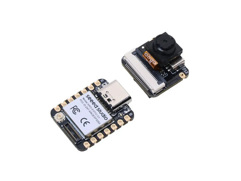 ESP32 S3 Development Board With Dope WiFi And BLE 5.0 Detachable OV2640 Camera Sensor, digital microphone, and interfaces visible.