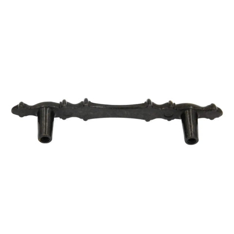 3 Inch Cabinet Pull Handle With Laid Back Antique English Finish Zinc Bar Pull For Kitchen Cabinets Drawer Update French Colony Vibe Vintage Hardware Upgrade To Spice Up Your Pad Durable Metal Construction in a close-up view.