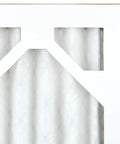 Close-up of Wicked Clean Air Health 18x20x1 MERV 13 Pleated Filter corner detail for your home HVAC system, box of 6.