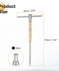 Real Heavy Duty 4Mm Metric Sliding T Handle Hex Key Wrench Crafted From Heat Treated Chrome Vanadium Steel Features A Smooth Spin Sleeve For Fast Home Fixes And Pro Garage Grind; shows product dimensions and hex tip.