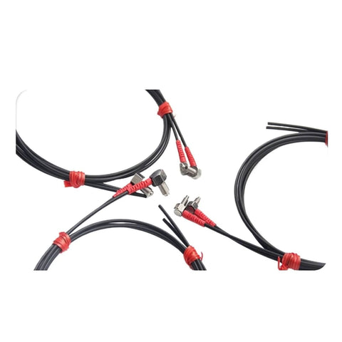 M3 M4 M6 Fiber Optic Sensor, L-Shaped Thread Proximity Diffuse Switch with Two Meter Cable, industrial use