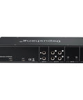 Back view of 4-Channel USB Audio Interface With ASIO, 24-Bit 192 KHz Recording, 48V Phantom Power, showing input/output ports.