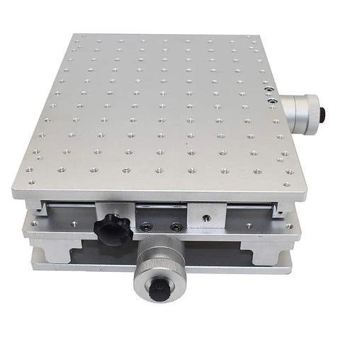 Slick 2 Axis Moving Table With Rock Solid Portable Cabinet Case For Laser Engraving And Welding Rigs Smooth XY Motion Platform 300x220mm top view