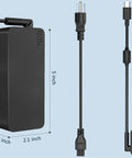100W USB C Power Adapter Fast Charger For MacBook Pro Air 13 14 15 16 Inch And Other Laptops Like Lenovo Acer Dell Asus PD 3.0 Smart Sense Auto Adjustable Power Up To 96W 90W 67W 45W Universal USB C Charger, black 5-inch adapter with cable
