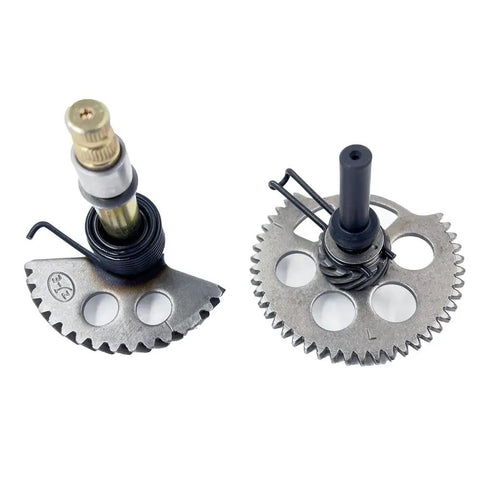 Kick Start Gear Shaft Assembly For GY6 125cc And 150cc Scooters With Spring Washer Bushings Spindle 16 Teeth 129mm Length