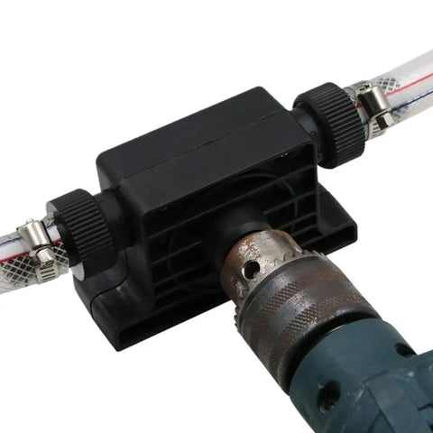 Handheld Drill Operated Fuel Transfer Pump For Diesel Gasoline Oil And Water Portable Power Head Primer Self Priming Liquid Dispense Siphon Tool Easy Grip Design Heavy Duty Construction Reliable Quick Move Anywhere Use