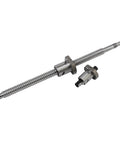 Pro Grade CNC SFU1610 Ball Screw With 1610 Flange Travel Range 200mm To 800mm Single Nut BK BF12 End Machined Carbon Steel