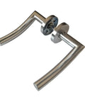 Interior Sliding Door Lever Handle With Slick One Piece Design for Easy Install Ideal for Bedroom and Bathroom Doors
