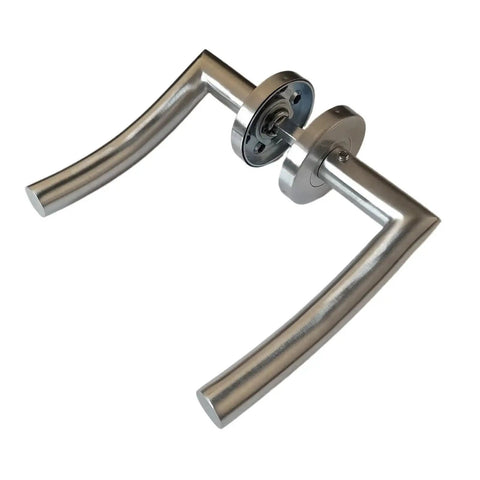 Interior Sliding Door Lever Handle With Slick One Piece Design for Easy Install Ideal for Bedroom and Bathroom Doors
