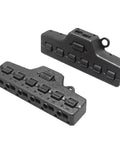 Two Pack 6 Port Wire Connector Splitter Distributor 1 In 6 Out Quick Push In Terminal Block TL-106 Parallel Constant Voltage Type