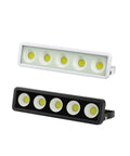 JUDYSSY 220 Led Flood Llight 50W Ip65 Waterproof Landscape Outdoor Housing Garden Lighting Wall Lamp Reflector Project Floodlight for Court,Garden,Warehouse,Cold Whitew, featuring black and white LED light fixtures.