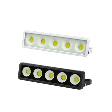JUDYSSY 220 Led Flood Llight 50W Ip65 Waterproof Landscape Outdoor Housing Garden Lighting Wall Lamp Reflector Project Floodlight for Court,Garden,Warehouse,Cold Whitew, featuring black and white LED light fixtures.