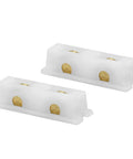 Top Shelf Sliding Window Roller Assembly Two Pack Featuring 7/16 Inch Brass Rollers With Sturdy Nylon Housing For No Sweat Snap Install And Slick Smooth Operation On Your Patio Doors And Glass Panels.