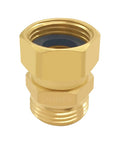 Three Quarter Inch GHT 360 Degree Swivel Hose Fitting Anti Twist Adapter Male To Female Garden Hose Connector With Rotating Joint No Kink Design Hex Nut For Easy Tightening And Quick Install brass adapter