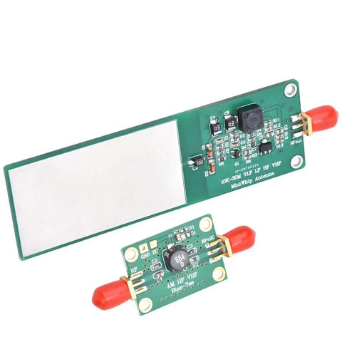 Compact Active Antenna for MF HF VHF Shortwave Reception with SMA Female Output Includes Mini Whip and MF HF VHF Module