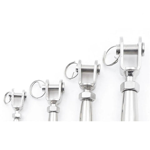 Heavy Duty M20 316 Stainless Steel Turnbuckle Cable Wire Rope Tensioner Tightener Hardware Grip It Tight for Boat Marine Construction Outdoor Builds in various sizes.