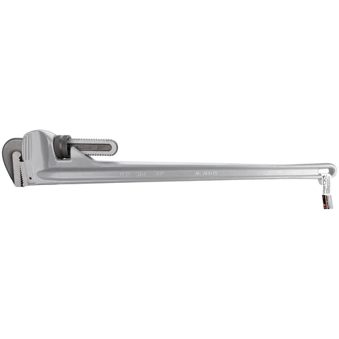 Aluminum Heavy-Duty Adjustable 36-Inch Straight Pipe Wrench With Precision Milled Jaws For Superior Grip And Durability