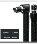 Double Ended Socket Wrench And Hex Driver Adapter Quarter Inch L Shaped Handle with detailed dimensions for precise fitting.