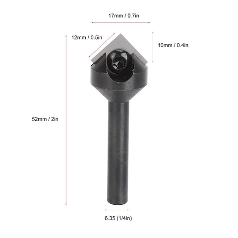 Top Shelf V Shape Router Bit Featuring A Knockout 90 Degree Carbide Blade For Crisp Woodworking Engraving And Quick 45 Degree Chamfer Cuts On CNC Machines, 1/4 inch shank.