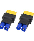 4 Pack EC2 To XT60 RC Adapters For FPV Drones Cars And Chargers Female EC2 To Male XT60 Connectors showing plug ends