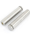 Premium Stainless Steel Round Standoffs In A 2 Pack Measure 25mm By 120mm Long Made For Heavy Duty Glass Mounting Tasks.