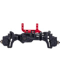 Beefy Axle Mounted Servo Bracket For 1 To 10 RC Crawler, SOA 4 Link Suspension, CNC 7075 Aluminum, Black Finish