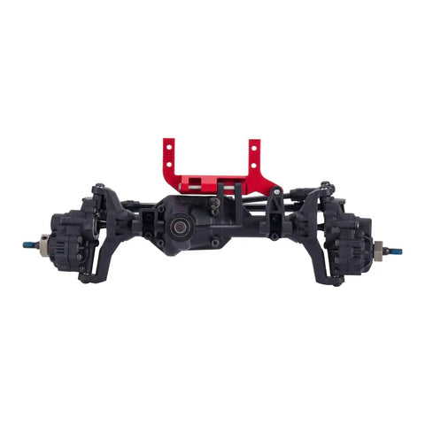 Beefy Axle Mounted Servo Bracket For 1 To 10 RC Crawler, SOA 4 Link Suspension, CNC 7075 Aluminum, Black Finish
