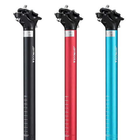 Dope Universal Mountain Bike Seat Post 27.2mm 30.9mm 31.6mm 400mm Long Aluminum 6061 T6 Seatpost colors black red blue