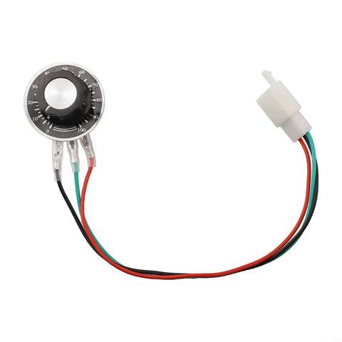 Potentiometer Throttle Button Rotary Knob Accelerator For Electric Cart And Beer Bike With Smooth Speed Control, black with wires