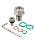 Heavy Duty M12.1 15mm Oversize Magnetic Oil Drain Plug That Traps Metal Shavings Perfect For Engine Oil Pans Transmission And Differential Flush Jobs Without Leaking, stainless steel, washers, Allen key