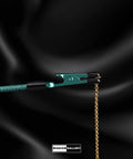 Metal Bracelet Clasp Helper Tool With Hook For Fast And Easy Jewelry Clasping For Bracelets Necklaces And Watches Portable Easy To Use Grip That Never Slips Teal Finish on black background