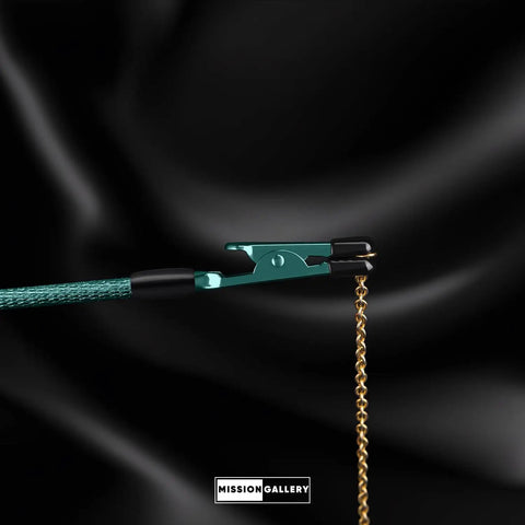 Metal Bracelet Clasp Helper Tool With Hook For Fast And Easy Jewelry Clasping For Bracelets Necklaces And Watches Portable Easy To Use Grip That Never Slips Teal Finish on black background